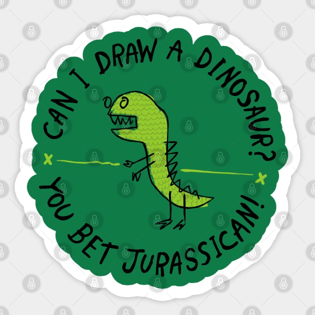 Jurassican Sticker by Gintron